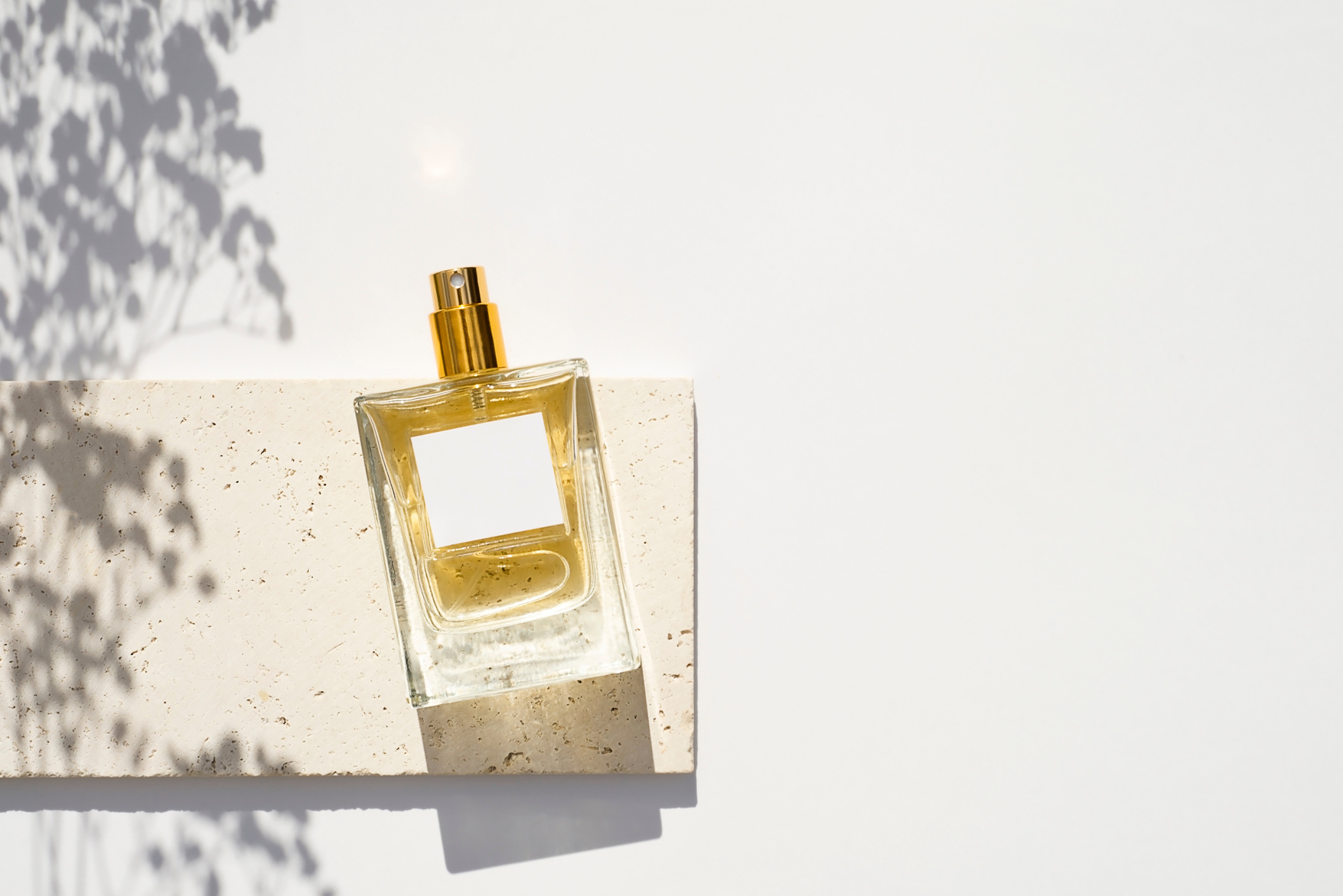 Transparent Bottle of Perfume 